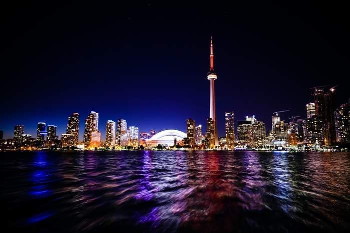 night time in Toronto