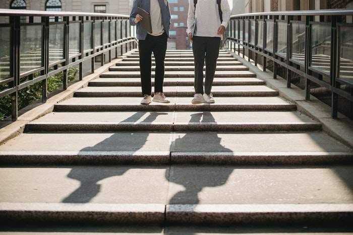 canadian students walking